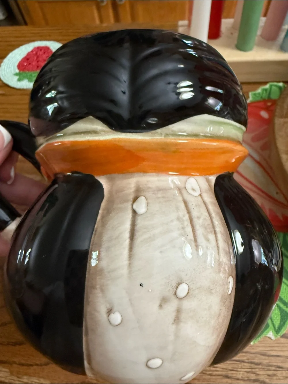 Johanna Parker Vampire Mug - Black & White with Orange Accents